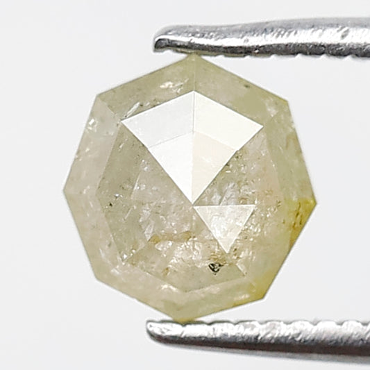 0.91 Ct Geometric Shape Light Green Diamond | 6.60 mm Natural Conflict Free Loose Diamond