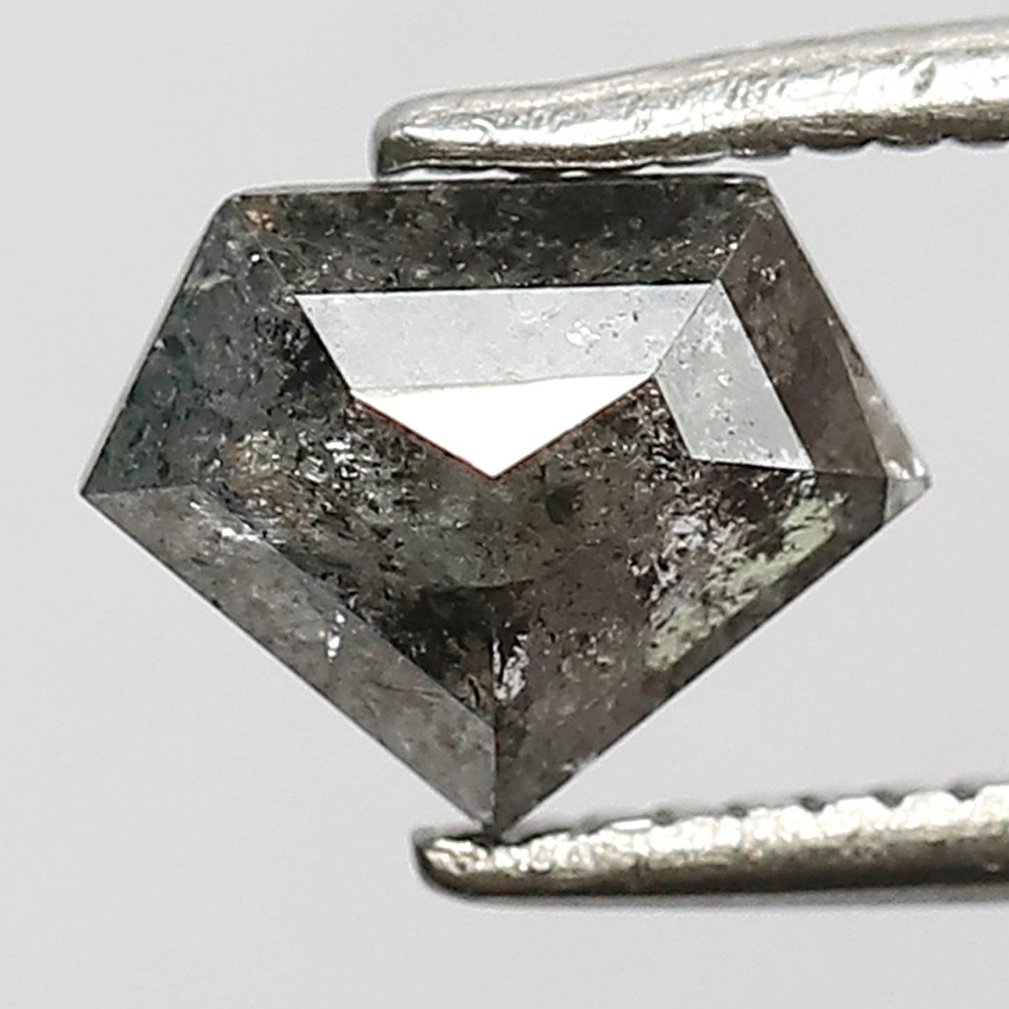 0.82 Ct Natural Blackish Grey Diamond |  Diamond Shape Salt and Pepper Loose Diamond for Necklace Jewelry