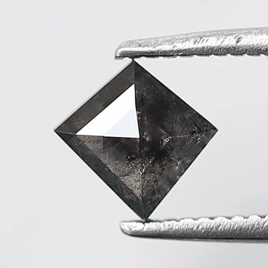 0.60 CT Natural Gray Black Kite Diamond, Salt and Pepper Loose Stone, Earth Mined Conflict Free Diamond for Wedding Band