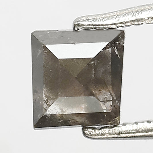 0.75 Ct Square Shape Blackish Grey Diamond | Salt and Pepper Loose Diamond for Jewelry Ring