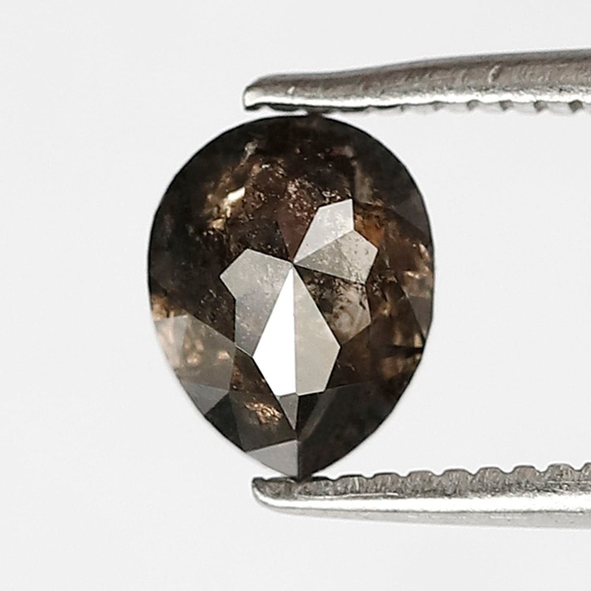 Pear Shape Natural Salt and Pepper Diamond 1.19 CT, Ethical Loose Earth Mined Diamond for Engagement or Promise Ring