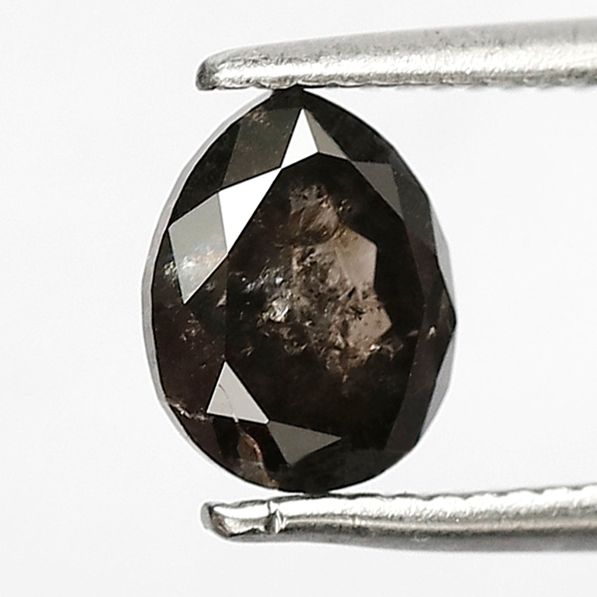 Pear Shape Natural Salt and Pepper Diamond 1.19 CT, Ethical Loose Earth Mined Diamond for Engagement or Promise Ring