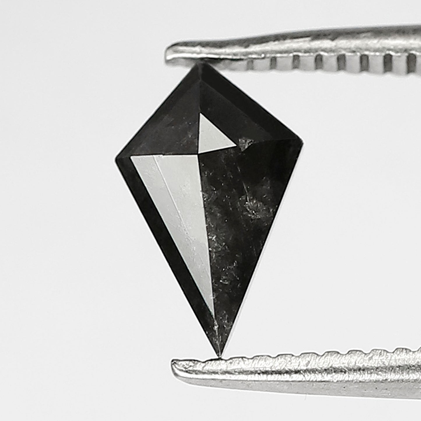 0.71 CT Kite Shape Conflict Free Loose Diamond, 8.50 x 5.20 mm Natural Gray Black Salt and Pepper Diamond For Wedding Band and Jewelry