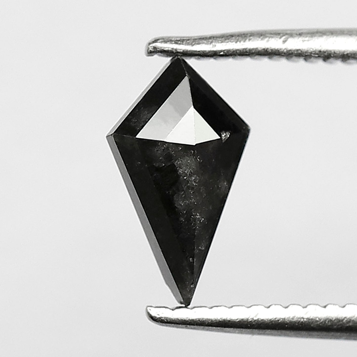0.71 CT Kite Shape Conflict Free Loose Diamond, 8.50 x 5.20 mm Natural Gray Black Salt and Pepper Diamond For Wedding Band and Jewelry