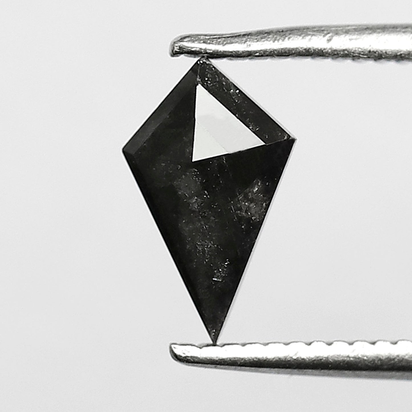 0.71 CT Kite Shape Conflict Free Loose Diamond, 8.50 x 5.20 mm Natural Gray Black Salt and Pepper Diamond For Wedding Band and Jewelry
