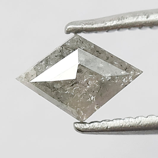 0.62 Ct Natural Salt & Pepper Diamond | Modified Shape Loose Diamond for Pendant and Engagement Ring