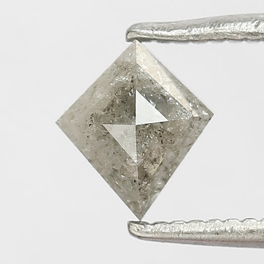 0.61 Ct Natural Kite Shape Diamond | Salt & Pepper Earth Mined Loose Diamond for Pendant or Ring