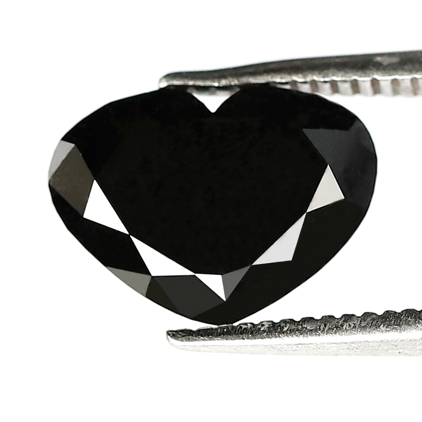 3.06 CT 7.60 MM Heart Shaped Black Diamonds AAA Quality Loose Diamond Heart Cut Engagement Ring