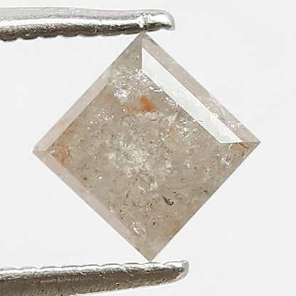 0.99 CT Natural Cloudy Grey Color Diamond Earth Mined Loose Natural 5 MM Perfect Kite Shape Salt and Pepper Diamond Necklace