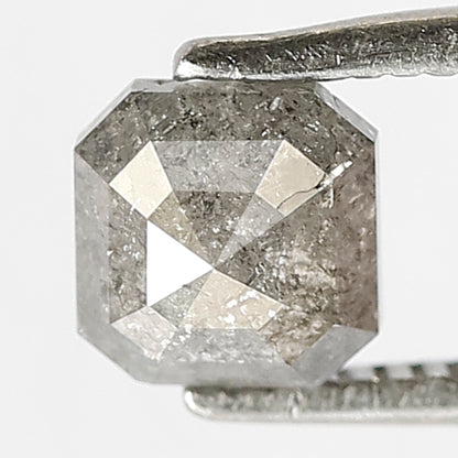 1.00 CT ASCHHER Shape Natural loose Diamond,5 mm Aschher cut salt and pepper Diamond, Grey Black color perfect cut Diamond for making jewelry