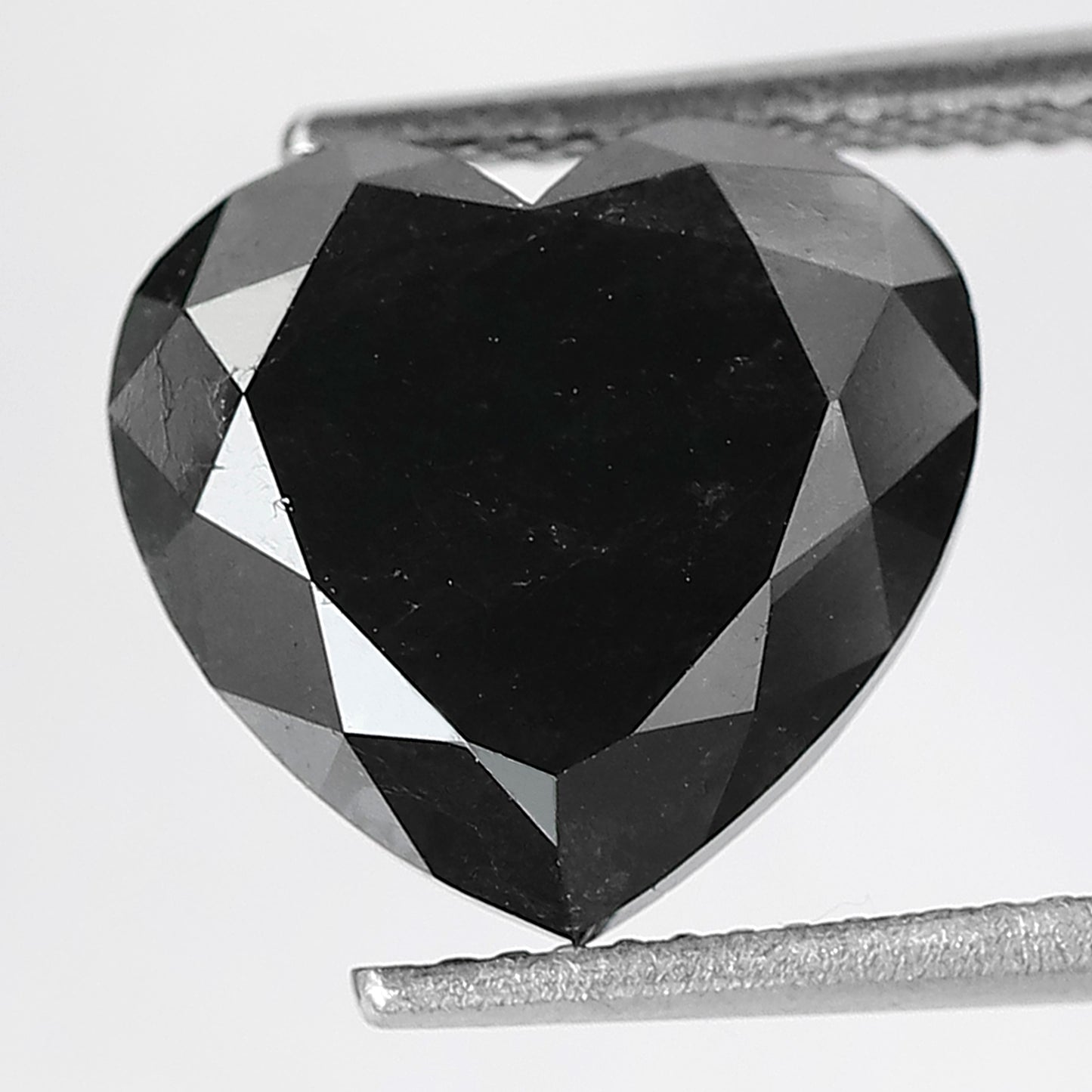 7.34 CT 11 MM | Heart Shape Black Color Diamond | Brilliant Cut Diamond | Gift For Her | Engagement Ring