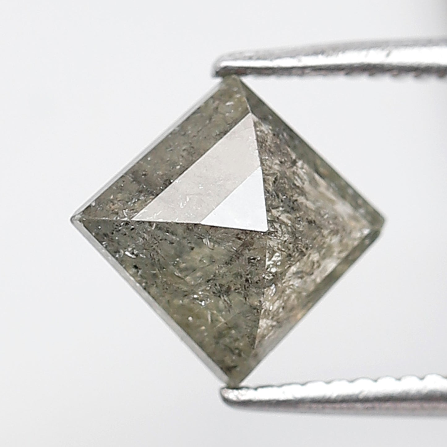 1.54 Ct Kite Shape Salt and Pepper Diamond 8 MM Yellowish Grey Color Natural Loose Diamond
