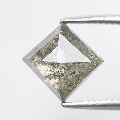 1.54 Ct Kite Shape Salt and Pepper Diamond 8 MM Yellowish Grey Color Natural Loose Diamond