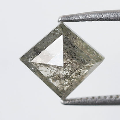 1.54 Ct Kite Shape Salt and Pepper Diamond 8 MM Yellowish Grey Color Natural Loose Diamond