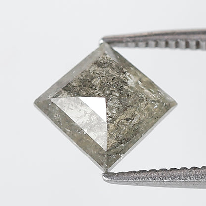1.54 Ct Kite Shape Salt and Pepper Diamond 8 MM Yellowish Grey Color Natural Loose Diamond
