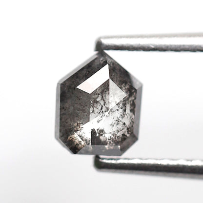 0.67 CT Geometric cut Salt and Pepper Diamond, 5.50 x 4.50 mm Ethically Sourced Natural Loose Diamond