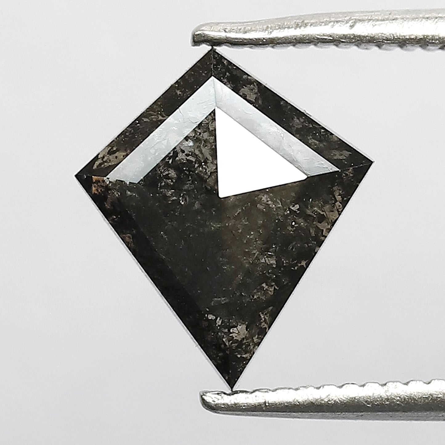 1.26 CT Kite Cut Natural Diamond, Earth Mined Salt and Pepper Loose Diamond for Custom Wedding Ring