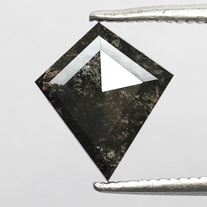 1.26 CT Kite Cut Natural Diamond, Earth Mined Salt and Pepper Loose Diamond for Custom Wedding Ring