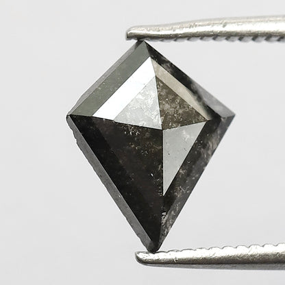 1.26 CT Kite Cut Natural Diamond, Earth Mined Salt and Pepper Loose Diamond for Custom Wedding Ring