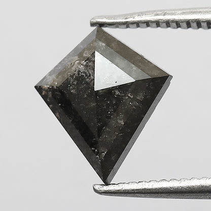 1.26 CT Kite Cut Natural Diamond, Earth Mined Salt and Pepper Loose Diamond for Custom Wedding Ring