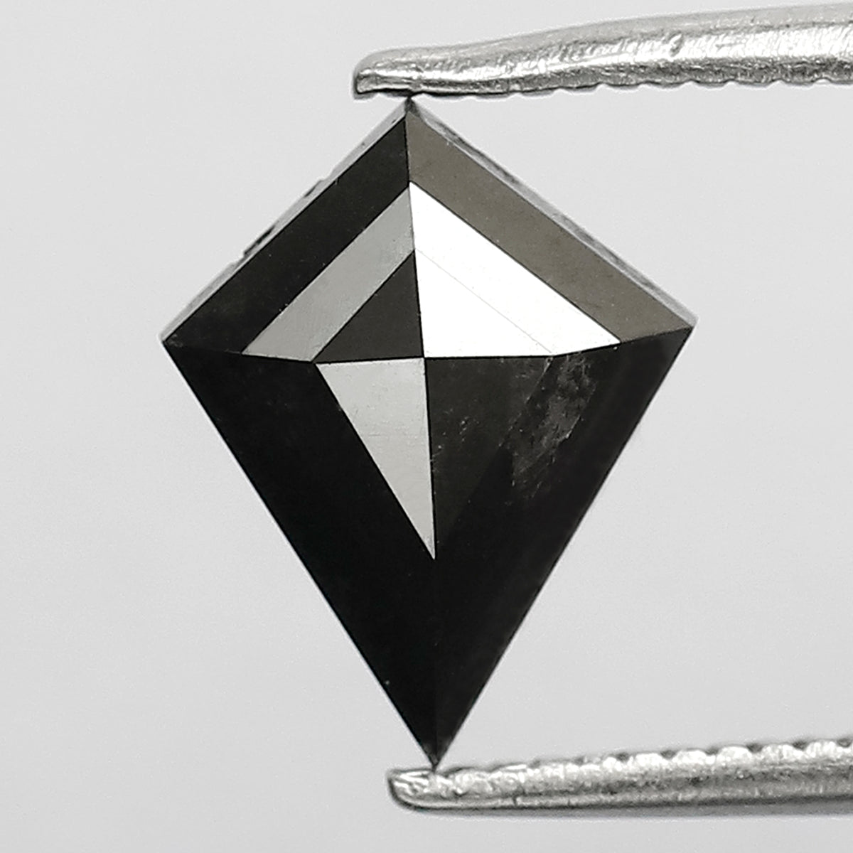 1.16 CT Kite Shape Conflict Free Diamond, Natural Gray Black Loose Salt and Pepper Diamond For Proposal Ring