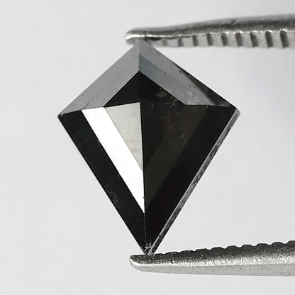 1.16 CT Kite Shape Conflict Free Diamond, Natural Gray Black Loose Salt and Pepper Diamond For Proposal Ring
