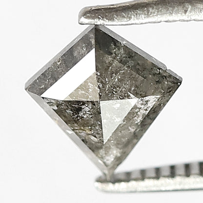 0.78 CT KITE Shape Grey Black color Kite Diamond Natural Loose Diamond 7 mm Kite cut Salt and Pepper Diamond, for making unique design rings