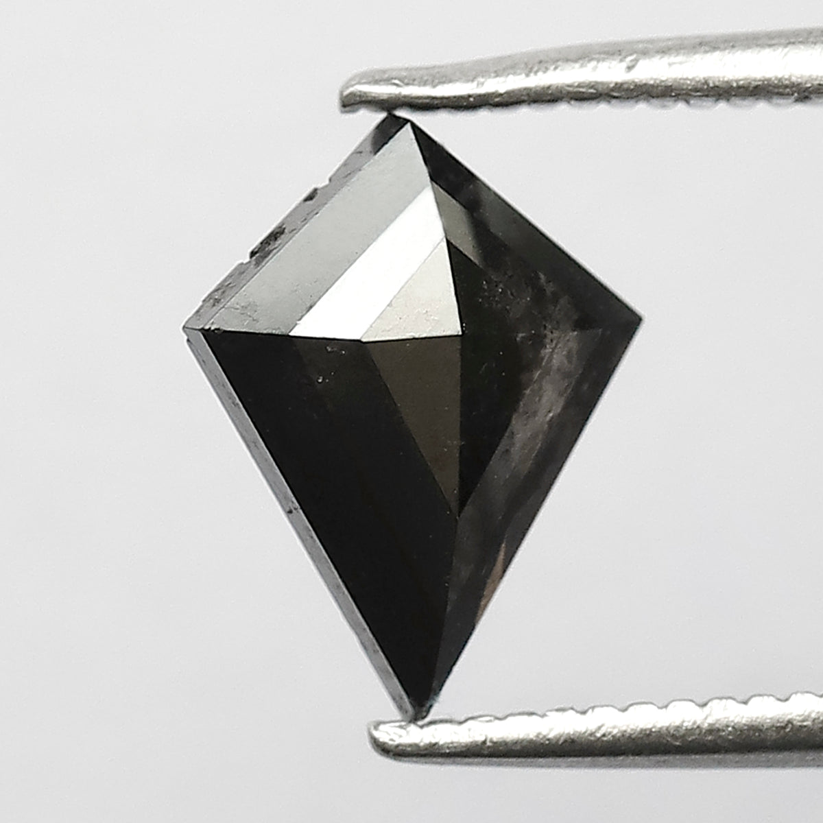 1.16 CT Kite Shape Conflict Free Diamond, Natural Gray Black Loose Salt and Pepper Diamond For Proposal Ring
