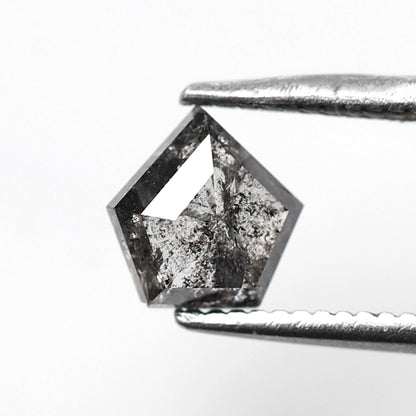 Natural Geometric cut 0.75 CT Loose Earth Mined Diamond, 6.10 x 6.00 mm Gray Black Salt and Pepper Diamond