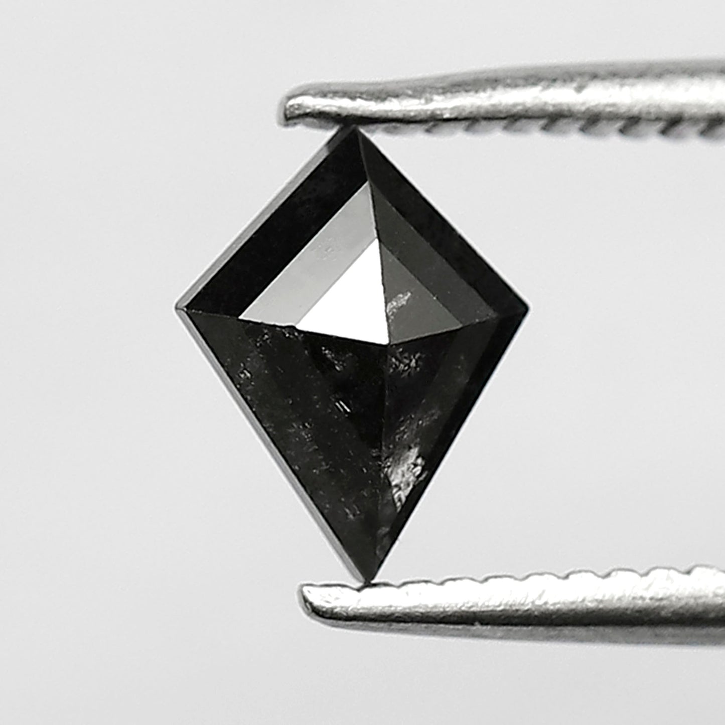 0.67 CT Ethical Kite Shape Diamond, Natural Salt and Pepper Gray Black Loose Diamond for Jewelry