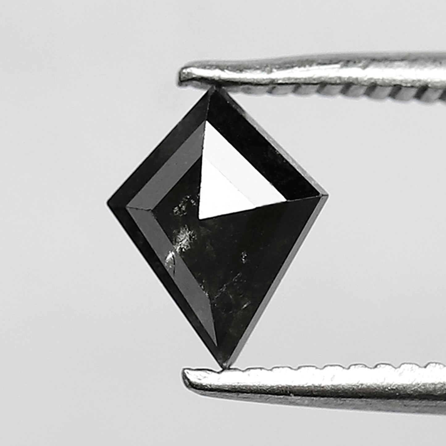 0.67 CT Ethical Kite Shape Diamond, Natural Salt and Pepper Gray Black Loose Diamond for Jewelry
