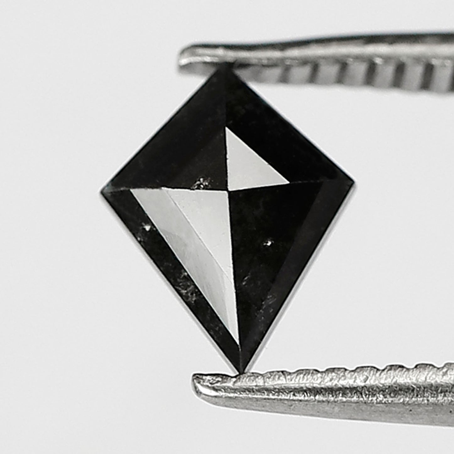 0.67 CT Ethical Kite Shape Diamond, Natural Salt and Pepper Gray Black Loose Diamond for Jewelry