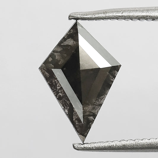 0.60 CT Kite Cut Salt and Pepper Diamond, Natural Ethical Loose Diamond for Anniversary Ring Gift