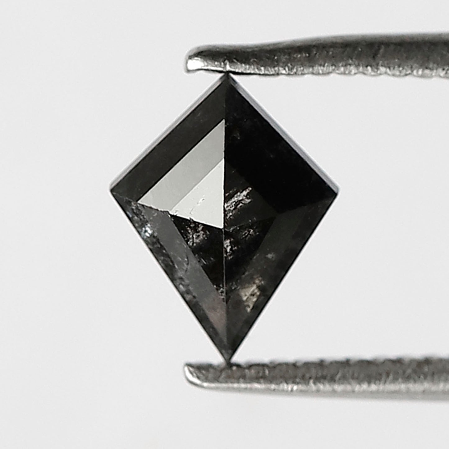 0.67 CT Ethical Kite Shape Diamond, Natural Salt and Pepper Gray Black Loose Diamond for Jewelry