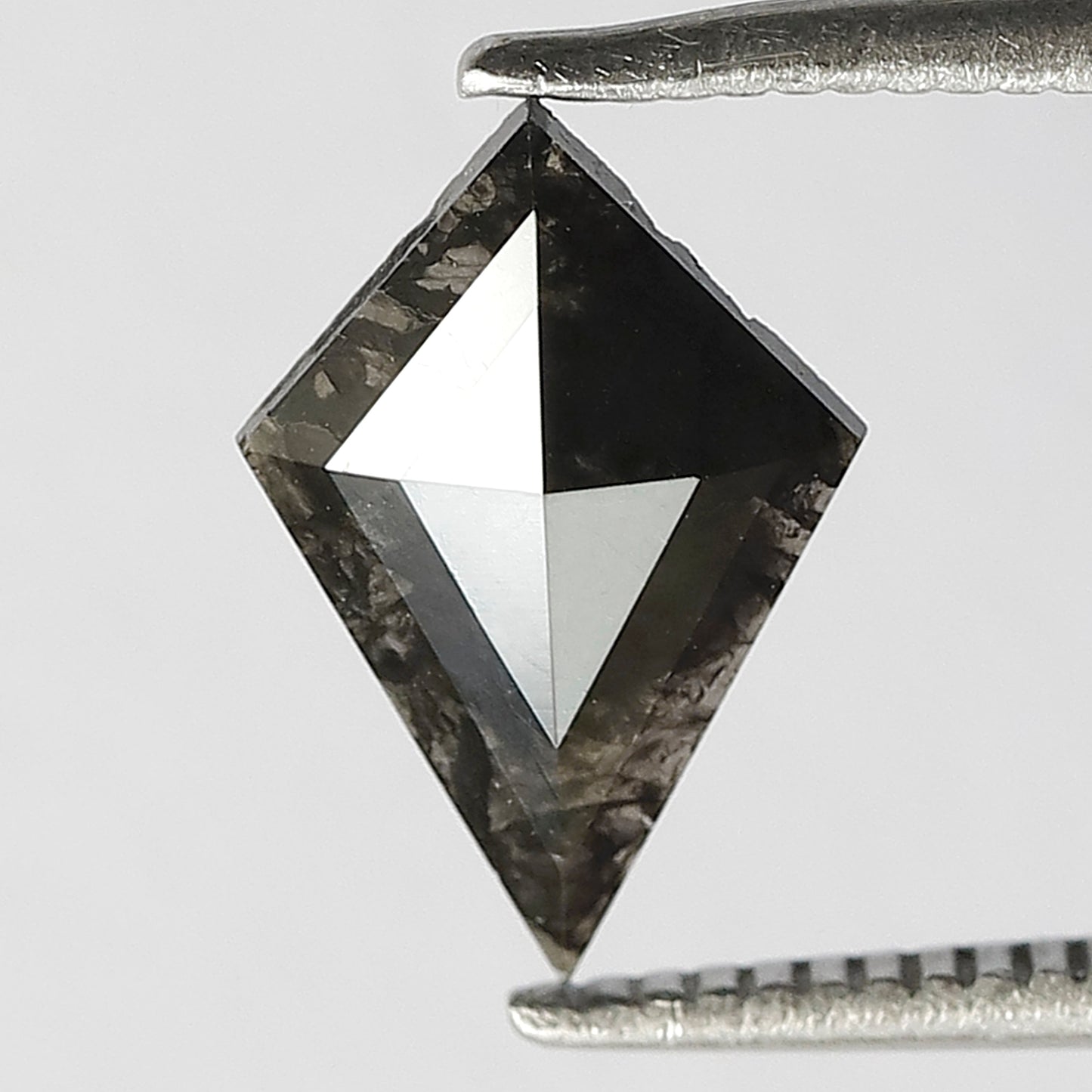 0.60 CT Kite Cut Salt and Pepper Diamond, Natural Ethical Loose Diamond for Anniversary Ring Gift