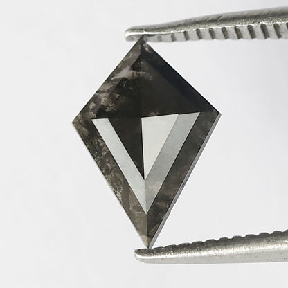 0.60 CT Kite Cut Salt and Pepper Diamond, Natural Ethical Loose Diamond for Anniversary Ring Gift