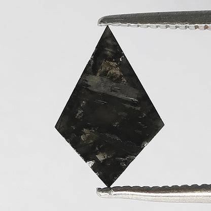 0.60 CT Kite Cut Salt and Pepper Diamond, Natural Ethical Loose Diamond for Anniversary Ring Gift