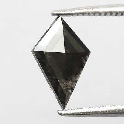 0.60 CT Kite Cut Salt and Pepper Diamond, Natural Ethical Loose Diamond for Anniversary Ring Gift