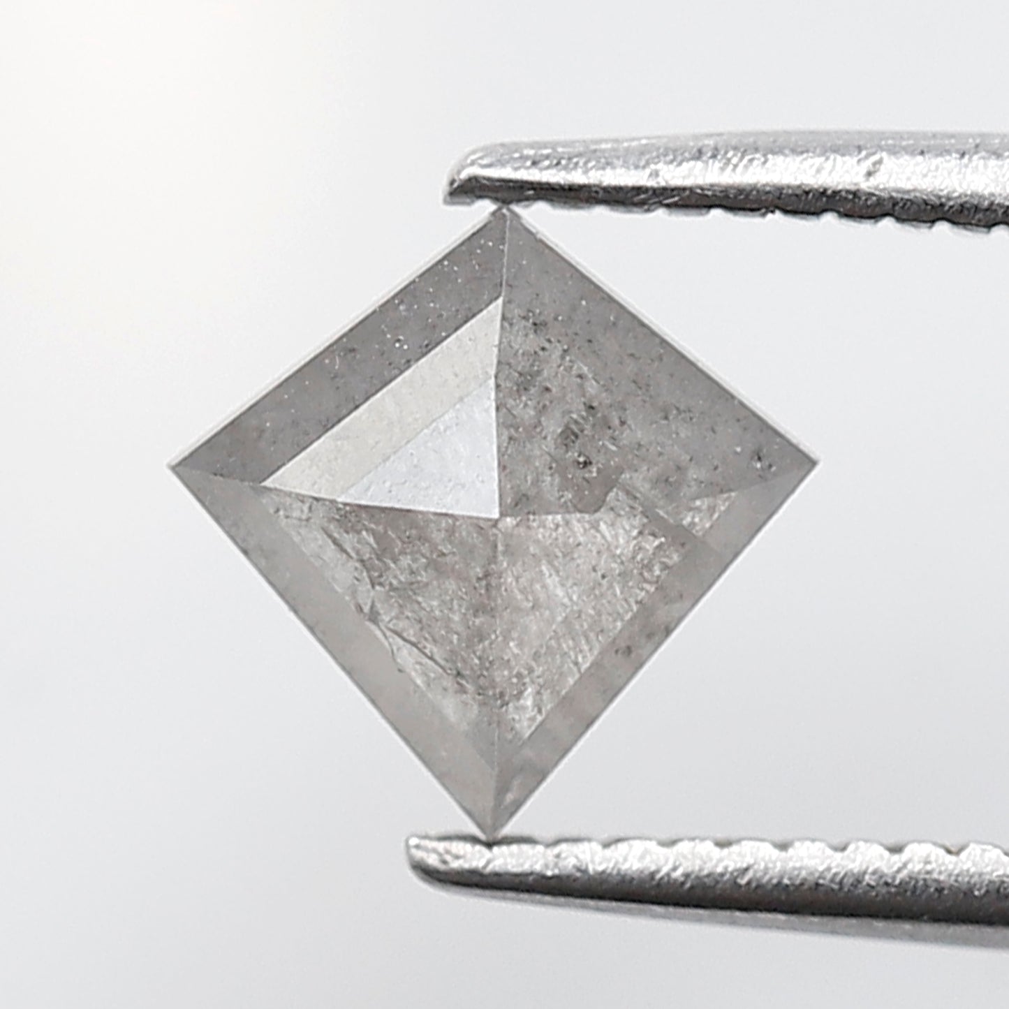 0.90 CT Kite Shape Salt and Pepper Diamond  7 MM Natural Loose Grey Color Diamond