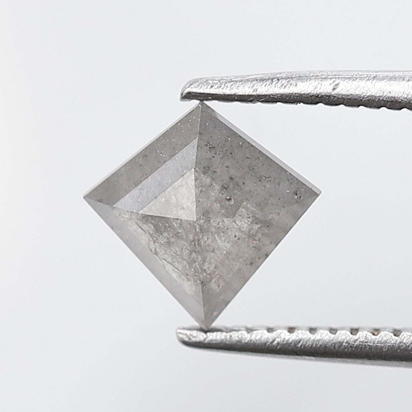 0.90 CT Kite Shape Salt and Pepper Diamond  7 MM Natural Loose Grey Color Diamond