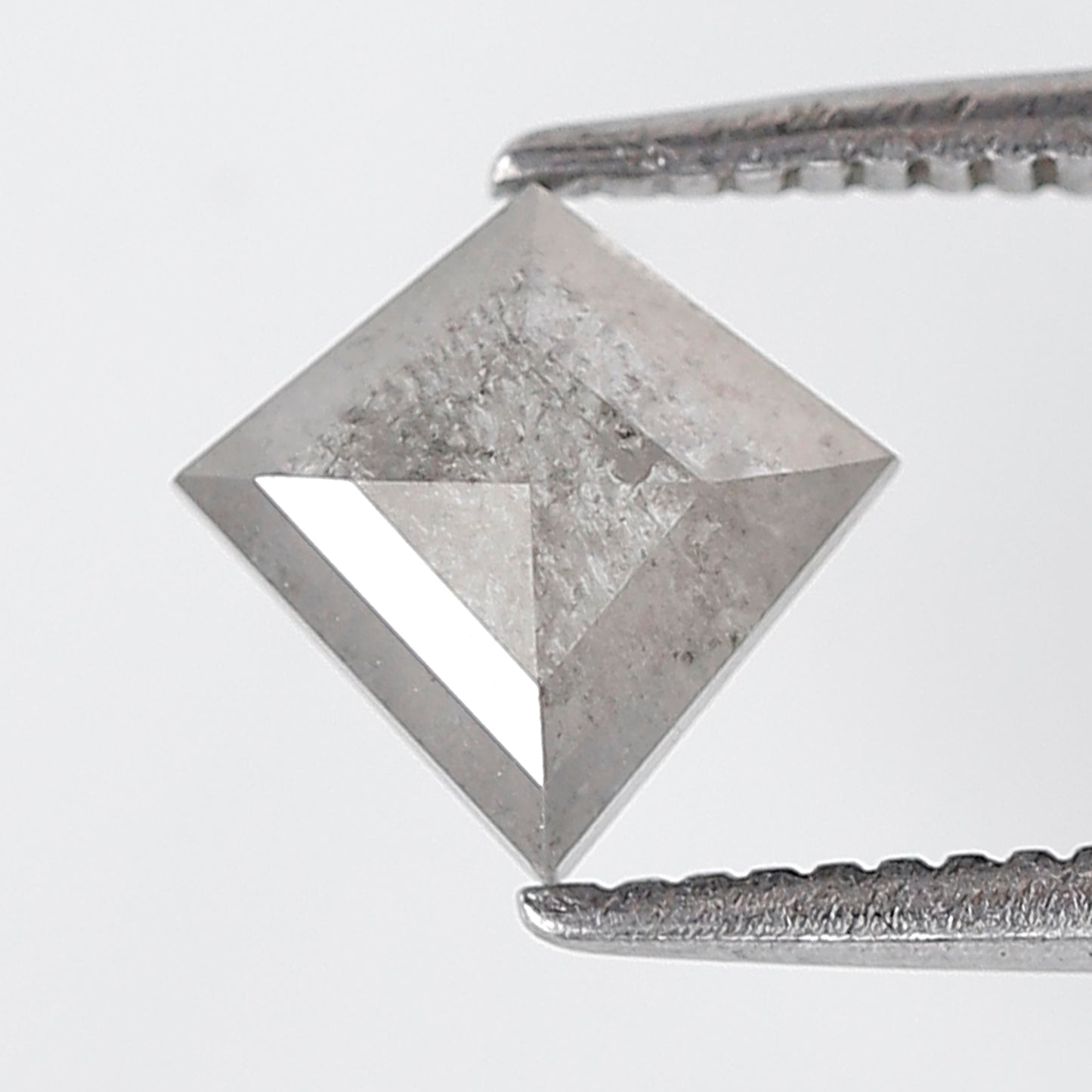 0.90 CT Kite Shape Salt and Pepper Diamond  7 MM Natural Loose Grey Color Diamond
