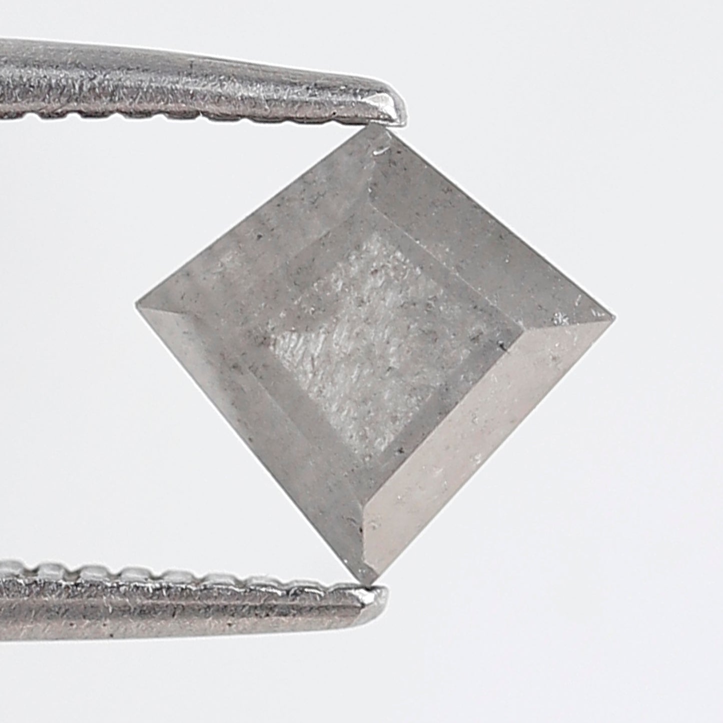0.90 CT Kite Shape Salt and Pepper Diamond  7 MM Natural Loose Grey Color Diamond