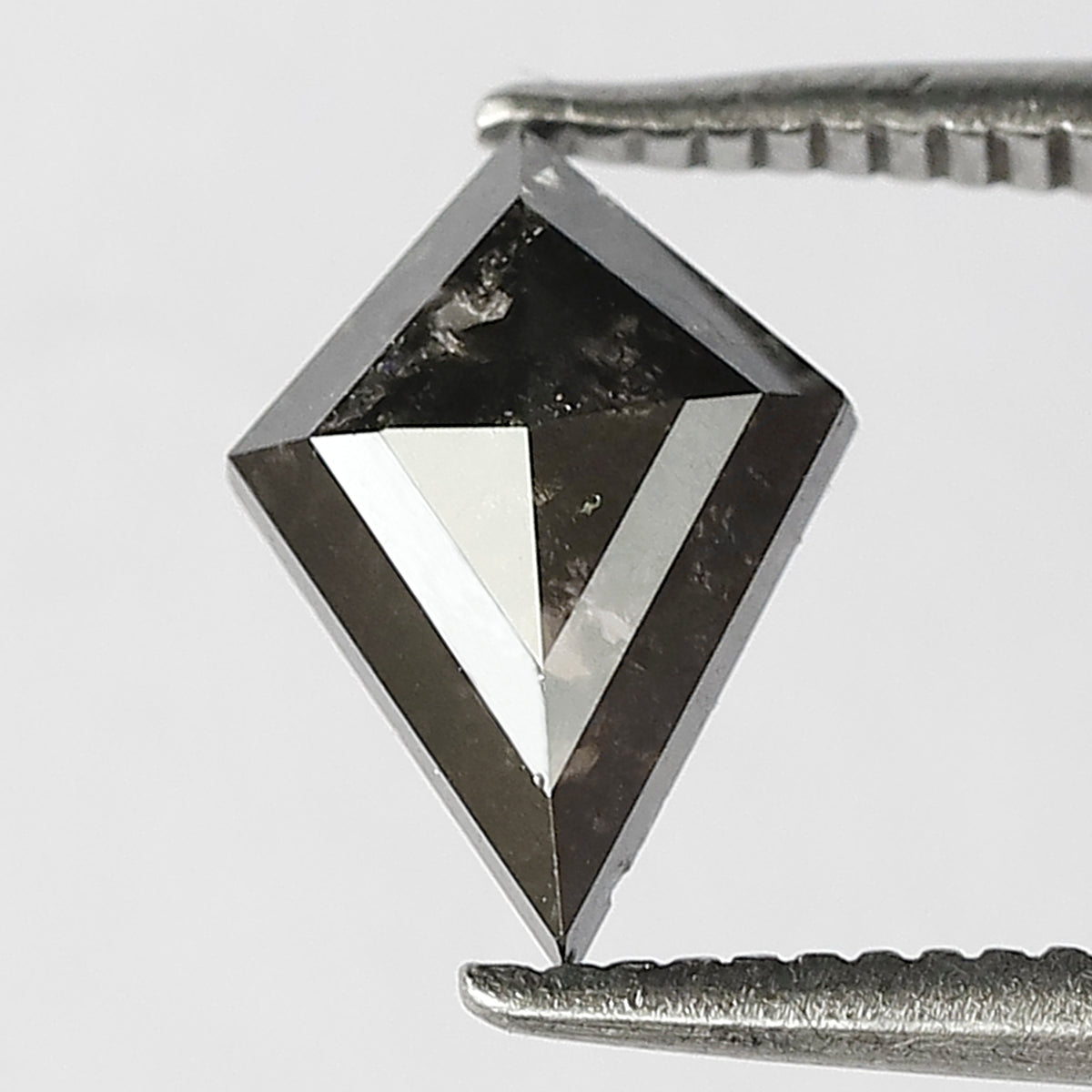 Ethical Kite Shape Loose Diamond 0.91 CT, 9.10 mm Natural Salt and Pepper Diamond for Custom Jewelry