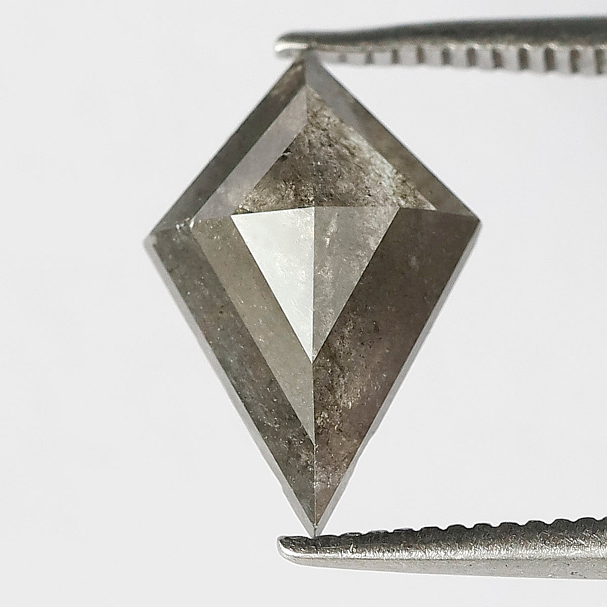1.64 CT Kite Shape Salt and Pepper Diamond | Natural Gray Black Loose Earth Mined Diamond For Making Wedding Band