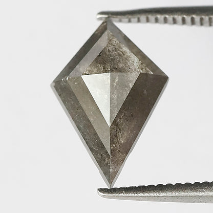 1.64 CT Kite Shape Salt and Pepper Diamond | Natural Gray Black Loose Earth Mined Diamond For Making Wedding Band