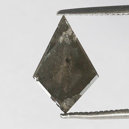 1.64 CT Kite Shape Salt and Pepper Diamond | Natural Gray Black Loose Earth Mined Diamond For Making Wedding Band