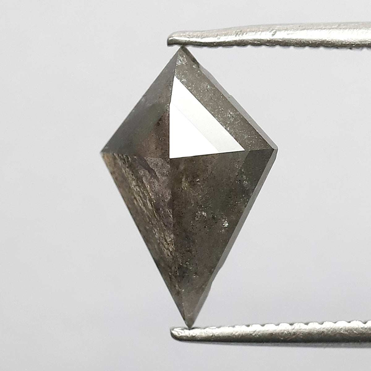 1.64 CT Kite Shape Salt and Pepper Diamond | Natural Gray Black Loose Earth Mined Diamond For Making Wedding Band