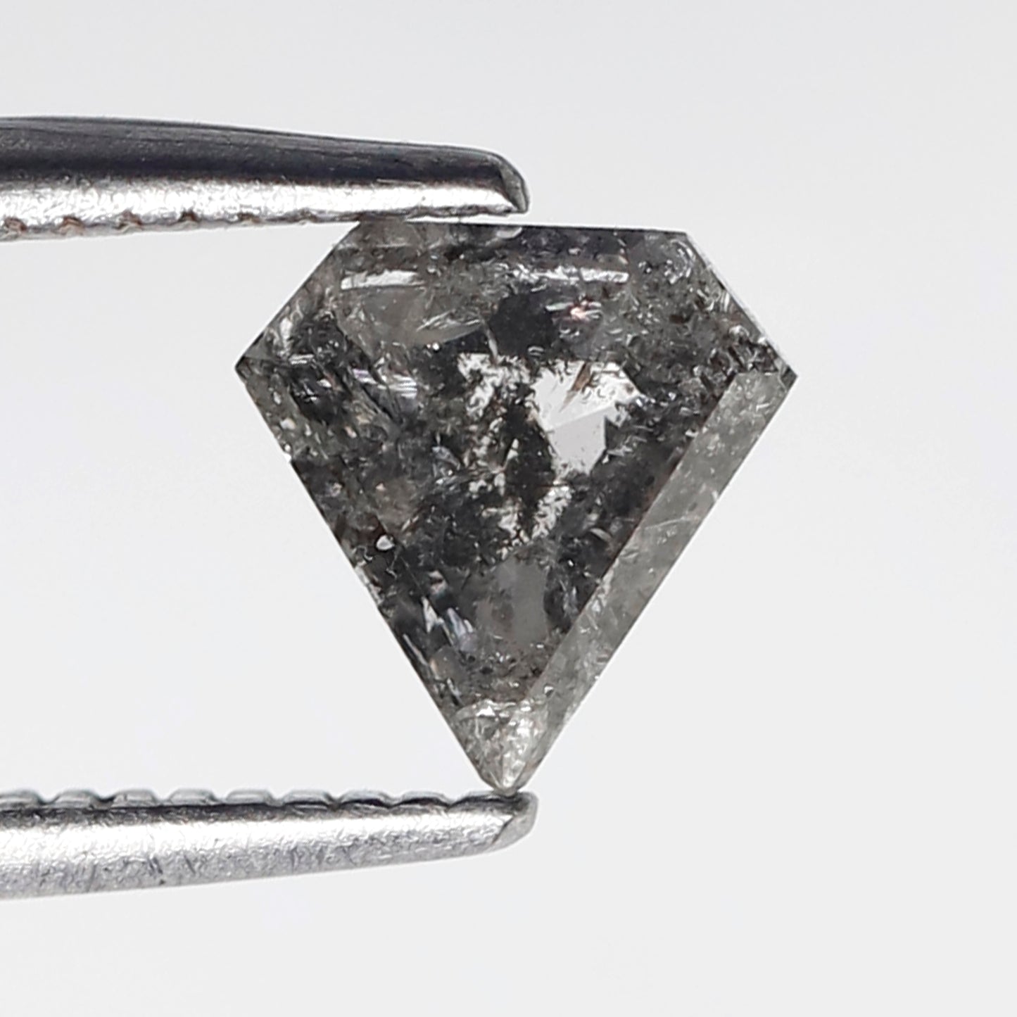 0.79 Ct Pentagon Salt and Pepper Diamond, Natural Gray Black Loose Diamond, Earth Mined Stone for Ring or Pendant