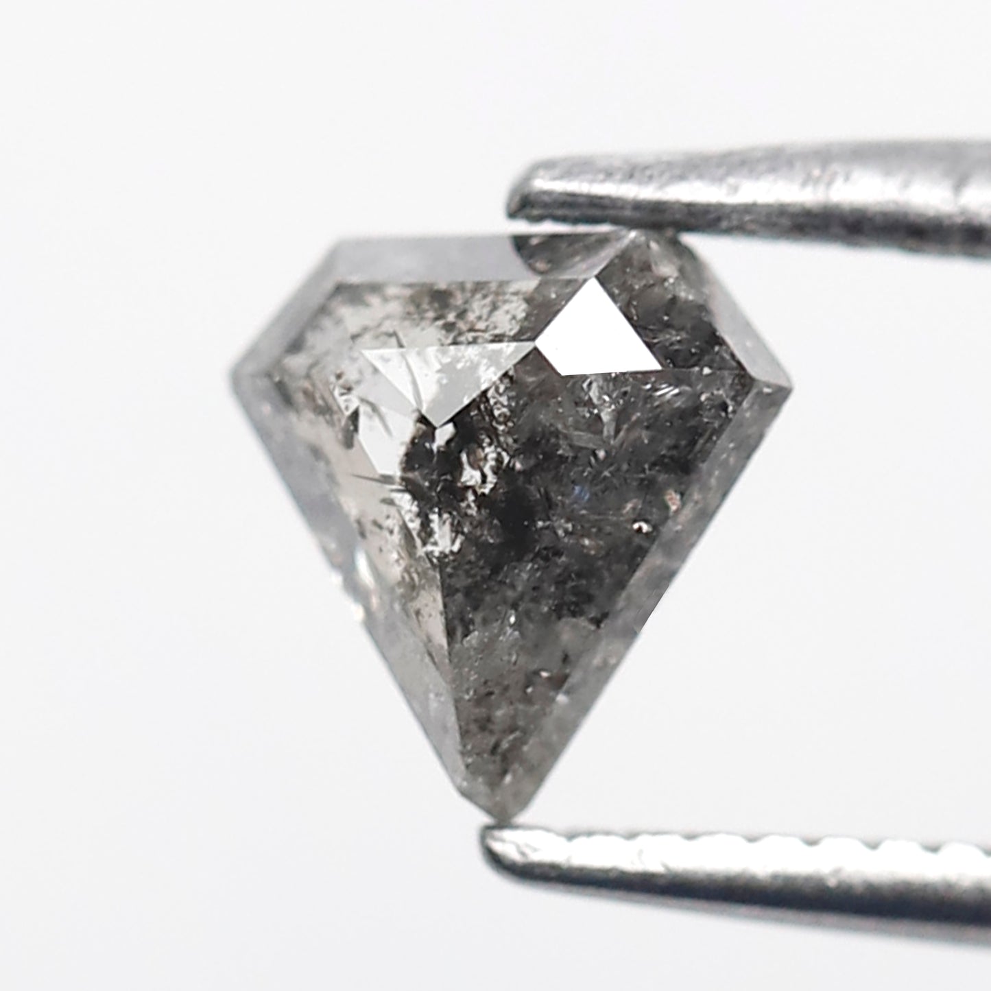 0.79 Ct Pentagon Salt and Pepper Diamond, Natural Gray Black Loose Diamond, Earth Mined Stone for Ring or Pendant