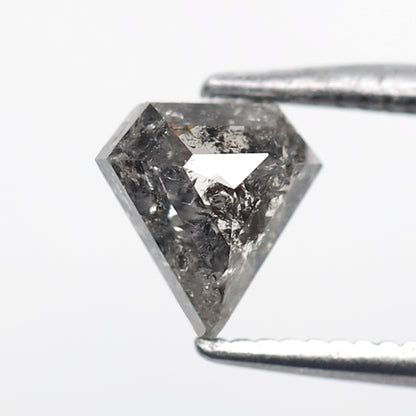 0.79 Ct Pentagon Salt and Pepper Diamond, Natural Gray Black Loose Diamond, Earth Mined Stone for Ring or Pendant